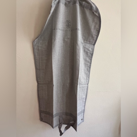 Brunello Cucinelli Accessories - New Brunello Cucinelli Light Gray Travel Cover Dust Bag zipper storage